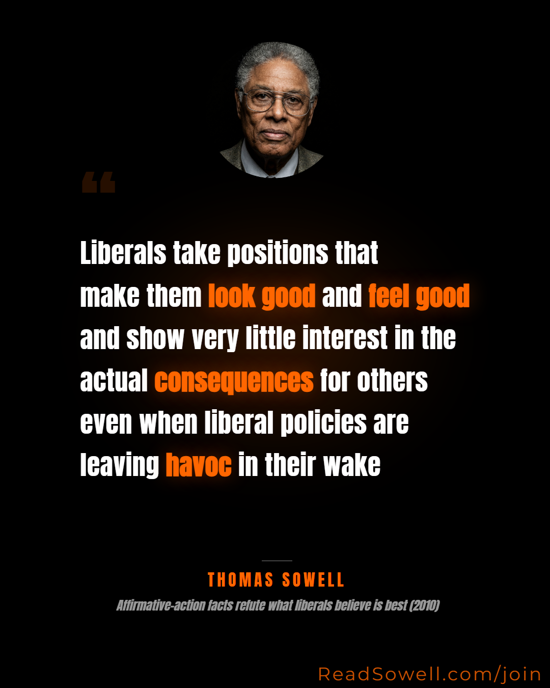 Meme: Liberals take positions that make them look good and feel go...