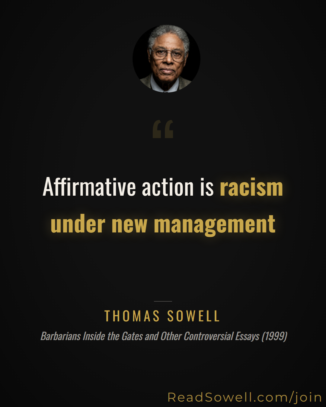 Meme: Affirmative action is racism under new management....